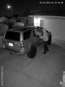 Security camera view of a reported property theft